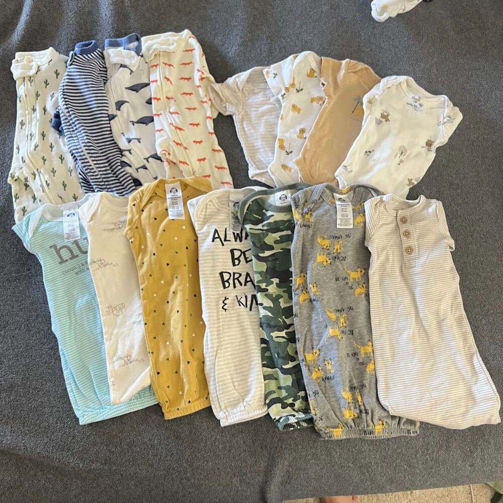 Preemie Baby Boy Lot of 15 Items